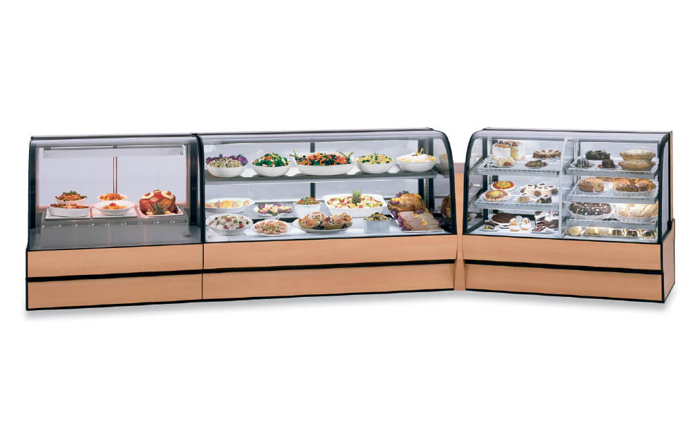 CURVED GLASS BAKERY 3 PIECE LINE UP