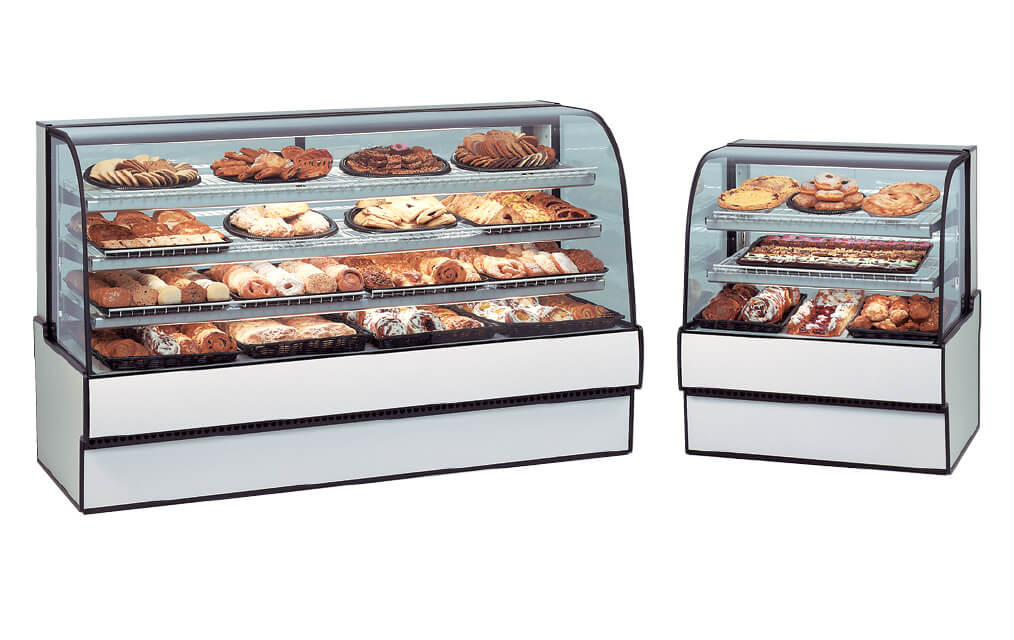 CURVED GLASS NON-REFRIGERATED BAKERY CASE CGD