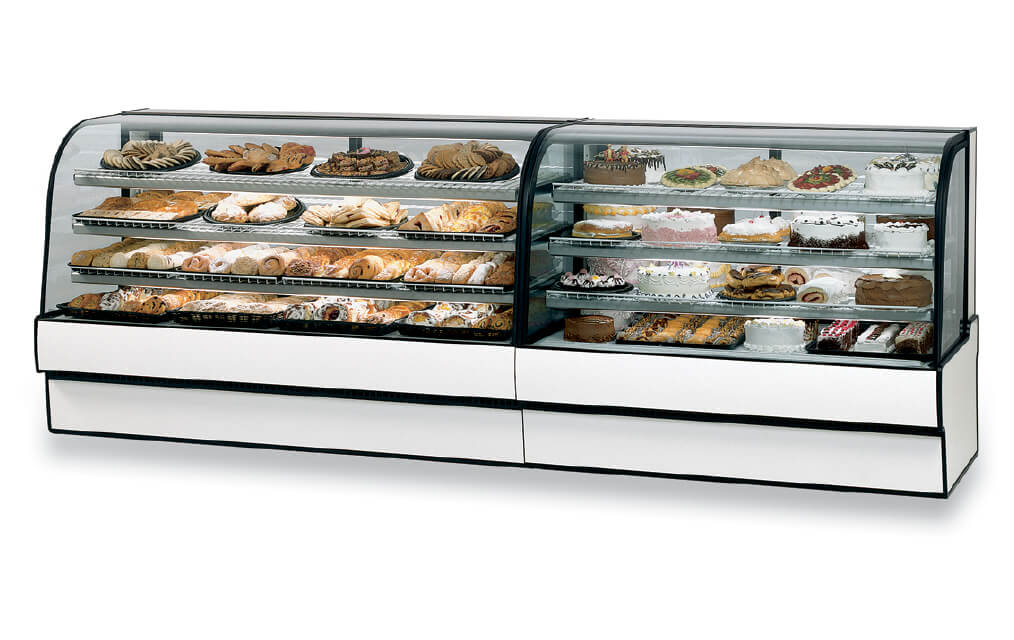 CURVED GLASS REFRIGERATED BAKERY AND DELI LINE UP
