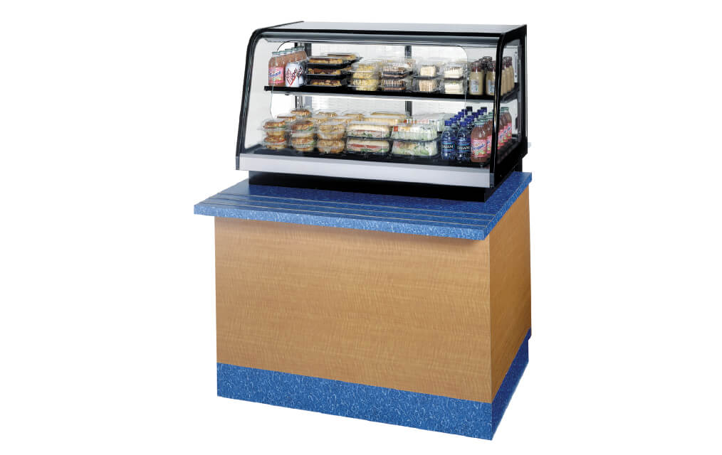 COUNTER TOP SIGNATURE SERIES REFRIGERATED SELF-SERVE MERCHANIDISER-  ON COUNTER