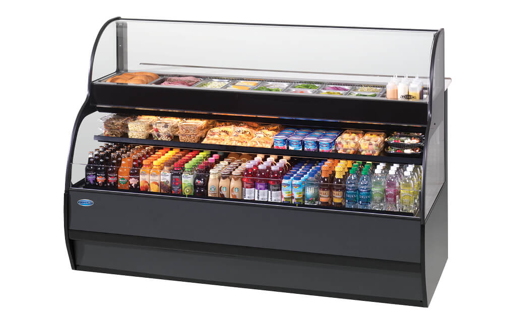 SANDWICH OR SALAD PREP OVER REFRIGERATED SELF-SERVE MERCHANDISER SSRSP-5952